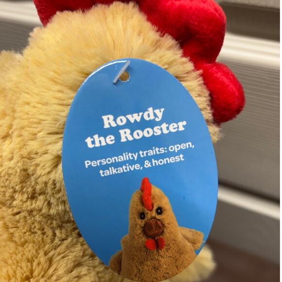 Send a Friend Rowdy the Rooster Chicken Plush Cuddly Stuffed Animal NWT - Picture 5 of 8